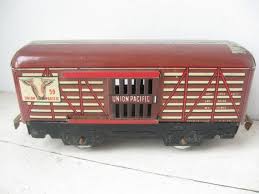 1940s Marx Tin Train Car Union Pacific 59 By Bigfishlilpond Model Trains Train Car Toy Train
