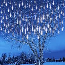 Rating 4.000042 out of 5. Kwaiffeo Meteor Shower Lights Christmas Tree Lights Outdoor 12 Inch 8 Tube 192 Led Falling Snow Cascading Icicle String Lights For Christmas Decoration Wedding Party Holiday Window Eave White Amazon Ca Patio