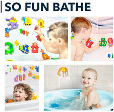 With something as fragile as a new human being, bathing them effectively while. Buy Foam Bath Toys 100 Non Toxic Preschool Alphabet Best Baby Bath Toys Toddlers Kids Girls Boys Premium Educational Floating Bathtub Toys Biggest Set Letters Animals 26 Puzzles 52 Items Online In Poland B01et7dr0y