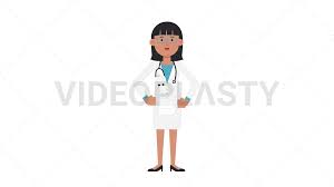 Asian Female Doctor Putting on Face Mask [Animated Stock GIFs] | VideoPlasty