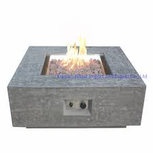 Square gas fire pit table. Cast Concrete Outdoor Square Gas Fire Pit China Fire Pit Grc Fire Pit Made In China Com