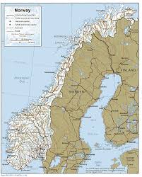 Physical map of norway showing major cities, terrain, national parks, rivers, and surrounding countries with international borders and outline maps. Norway Maps Perry Castaneda Map Collection Ut Library Online