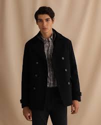 A topcoat is the very first thing that helps impress others and tells them how trendy you are in your way of dressing. Men S Navy Blue Pea Coat Fashion El Corte Ingles