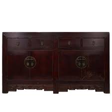 Chinese Antique Shan Xi Twin Cabinet Buffet Table Buffet Table Chinese Antiques Buffet Table For Sale