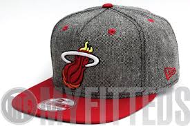 chicago blackhawks new era miami heat tweed scarlet black