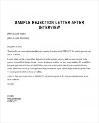 Free 6 Sample Applicant Rejection Letter Templates In Pdf Ms Word