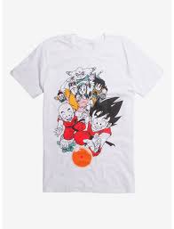 Dragon ball z jam shorts men comfort fit size 2xl orange soft fabric with pocket. Dragon Ball Z Classic Group T Shirt Hot Topic Exclusive