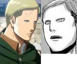 So with the info of the two sharing the same voice actor i. Here Is What He Looks Like Without Any Eyebrows Lol Attack On Titan Anime Attack On Titan Funny Attack On Titan