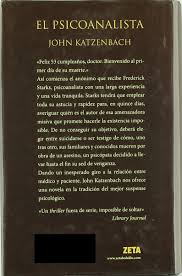 Algo similar puede afirmarse con referencia a la obra El Psicoanalista Pdf El Psicoanalista Biblioteca Escolar E S T I C No 0104 Libro Jaque Al Psicoanalista De John Katzenbach