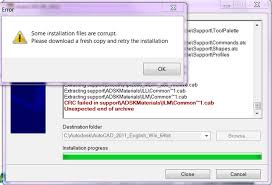 Aug 06, 2010 · a cabinet file necessary for installation cannot be trusted. Crc Failed In Support Adskmaterials Ilm Common 1 Cab Autocad Autodesk Knowledge Network