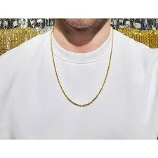 14k solid yellow gold italian rope necklace, 14k real gold rope chain, ladies gold chain, 14k man gold chain 16 18 20 22 24 inch 1.5mm. 14k Yellow Gold Over Silver 3mm Rope Diamond Cut Braided Twist 925 Necklace Chain Gold Chain For Men Women Made In Italy Overstock 15389477