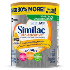 Similac Pro Sensitive Non Gmo Infant Formula With Iron Powder 29 8oz Baby Formula Similac Baby Formula Brands