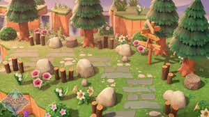 My Mountain Side After Rearranging The Stones Animalcrossing Animal Crossing New Animal Crossing Animal Crossing Game