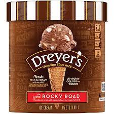 Rocky road ice cream cake. Dreyers Edys Ice Cream Grand Rocky Road 1 5 Quart Vons
