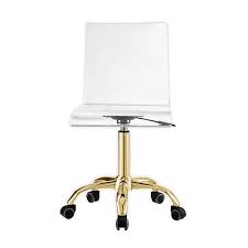 Inspired Home Kalel Clear Acrylic Chair In Gold Bed Bath Beyond Product titlehoommo office chair mat, transparent office chair mats for carpet hard floor protection, office desk chair computer floor mats for office chairs.