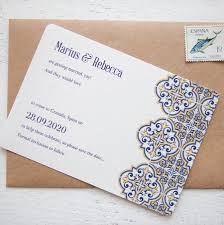 Maybe you would like to learn more about one of these? Spanish Tile Wedding Stationery By Wedding In A Teacup Notonthehighstreet Com