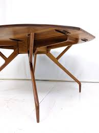 Top, sides, and drawer fronts are all finished. Sold Price Greta Grossman Modern Walnut Drop Side Dining Table Spi October 2 0119 12 00 Pm Edt