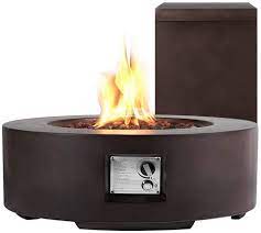 Sear box propane side grill reaches up to 900 degrees for the perfect sear. Amazon Com Ecotouge 30in Outdoor Propane Fire Pit Gas Table 50 000 Btu Auto Ignition Gas Firepit And Tank Holder W Weather Resistant Pit Cover Lava Rocks Csa Certification Brown Garden Outdoor