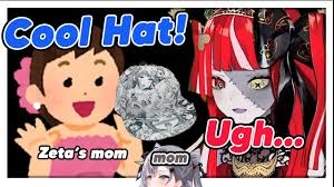 Ollie indirectly made Zeta's Mom wearing Ahegao Hat - YouTube
