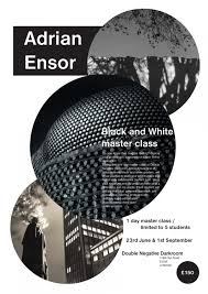 B&W Darkroom masterclass with Adrian Ensor @Double Negative D/R 23 June & 1  September