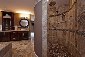 This doorless shower can be so fascinating at the same time, no wonder people would like to have this kind of shower. A Modern Doorless Shower In The Bathroom