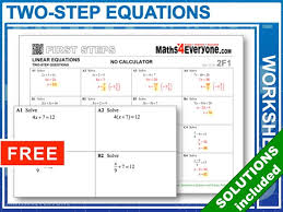 Choose from 500 different sets of flashcards about two step equations on quizlet. Two Step Equations Worksheet Bundle Teaching Resources