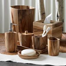 Acacia Wood Bath Accessories Grandin Road Wooden Bathroom Wooden Bathroom Accessories Rustic Bathroom Decor