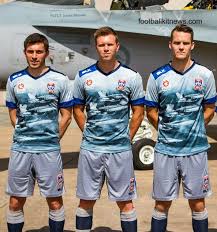 The third kit is maroon with white trim in a simple design. Newcastle Jets Raaf Jersey 2015 New Jets Airforce Kit Vs Brisbane Roar Football Kit News