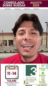 Consulado sobre ruedas en Tulare, Madera y Arvin