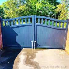When commissioning a construction of monoblock driveways, edinburgh customers have a choice of concrete, granite or natural sandstone blocks. Cellfab Ltd Aluminium Partial Privacy Driveway Gate Vertical Mixed Infill Bell Curved Top Grey Ready Made Gates Buy Online Uk