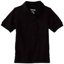 Details About Izod Boys School Approved Easy Care Short Sleeve Polo Shirt Nwt Size 6 Black