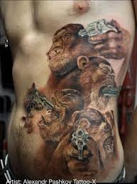 Is Really Awesome Tattoos You Wont Believe Super Amazing Tattoos Evil Tattoo Monkey Tattoos Evil Tattoos