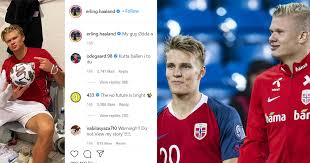 Foto) und martin ødegaard (21). Agent Odegaard Real Madrid Midfielder Poses With Erling Haaland After Norway S 4 0 Win Over Romania