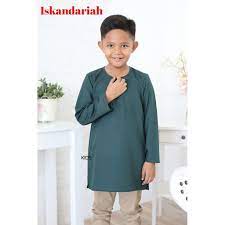 Baju kemeja batik budak lelaki. Kurta Iskandariah Kids Baju Kurta Budak Lelaki Raya 2020 Shopee Malaysia