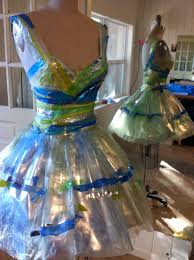 Plastic Bag Ballerina Dress Recycled Dress Upcycled Fashion Upcycle Clothes