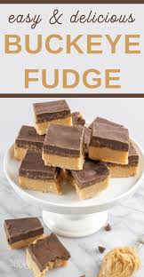 Buckeye Fudge Candy Recipe Recipe Peanut Butter Fudge Recipe Homemade Fudge Recipes Fudge Recipes Easy