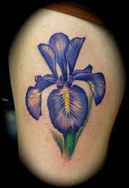 This Is The Type Of Iris Tattoo I Have I Don T Know Why But Most People Seem To Think I Have A Giant Eyeball On My Iris Tattoo Iris Flower