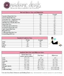 bed sheet sizes chart freesell club