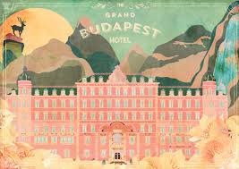 Furniture, upper floors accessible by lift, private flat in building, clothes rack, drying rack for clothing, toilet paper, board games/puzzles. Ella Tjader Retro Postcard The Grand Budapest Hotel