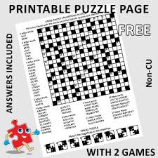 We offer high quality printable fill in puzzles in pdf format; Cross Words Puzzle Worksheets Teaching Resources Tpt
