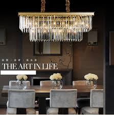 Dining Table Lamp Dining Chandelier Crystal Chandelier Rectangular Creative Personality Dining Room Lamp Bar Chandelier Modern Pendant Lights Aliexpress