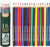 Amazon.com : M&G 18 Colors Colored Pencils Set, 18pcs Oil ...