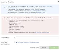 And as they say, practice makes a man perfect. How Do I Create Offer Templates Jobscore Help