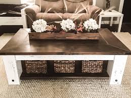 We also have a ton of throw blankets in this 8 page plan package, i walk you through how to build a coffee table with storage that is 46″ wide, 25 1/2″ deep, and 17 5/8″ tall. Chunky Farmhouse Coffee Table Plans Cahill S Creative