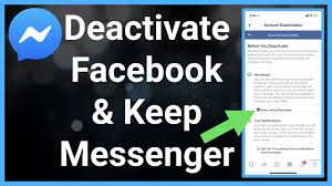 How to deactivate messenger without deactivating facebook. How To Deactivate Your Facebook Account But Keep Messenger Youtube