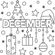 End Of The Year December Colouring Sheet Thrifty Mommas Tips Coloring Pages Spring Coloring Pages Free Coloring Pages