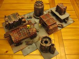 Hive Led Necromunda Terrain With Images Wargaming Terrain Scene Design Warhammer Terrain