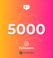 5000 followers colorful banner with red ribbon. Buy 5000 Instagram Followers Cheap For Just 60 Buy Real 5k Instagram Followers Youmeviral