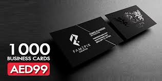 Our cheap business cards are printed in full colour on 14pt stock with coating options available. 1000 Business Cards For Aed 99 At Smart Colors L L C