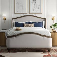 Leesburg california king upholstered bed with wood rails. Barksdale Upholstered Platform Bed Reviews Joss Main Adjustable Beds Upholstered Platform Bed King Upholstered Bed